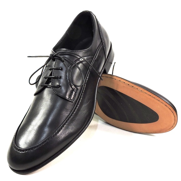 ALBERTO CICCIOLI ?? MEN\'S BLACK SOFT LEATHER COMFORT DERBY SHOES main image 6